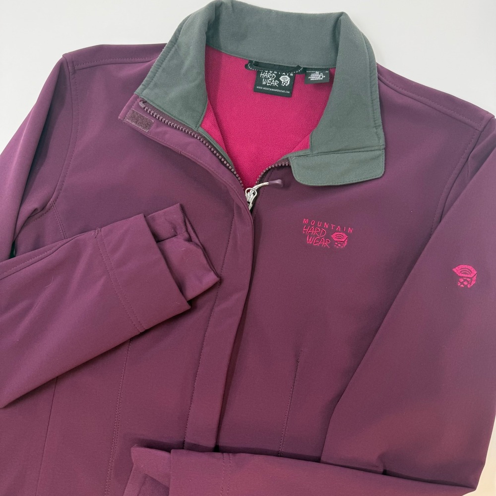 Mountain Hardwear Womens XS Softshell Jacket Fleece Lined Full Zip Hiking